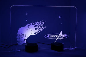 Lighted Adrenaline Display Stand - Clear with Dual Multi-Color LED Arrays - Adrenaline